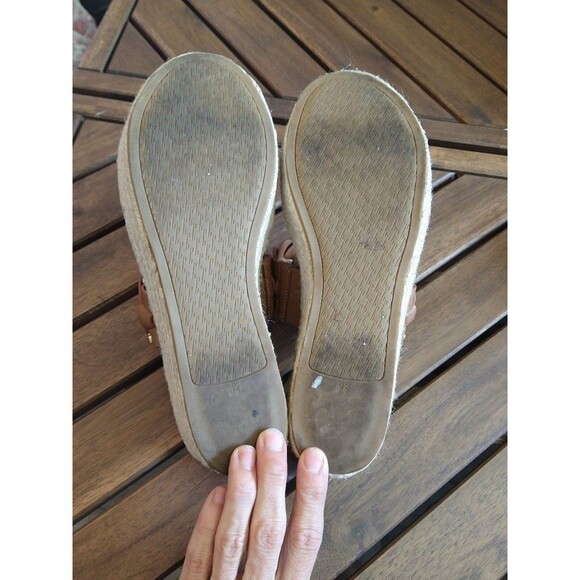 Circus Sam Edelman Boho, Summer, Earthy brown 9 .5 leather espadrilles - Picture 7 of 10